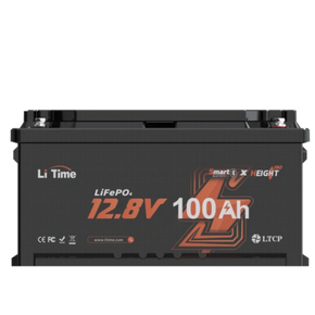 ⚡Più Venduto⚡LiTime 12V 100Ah H190 Batteria al Litio con Bluetooth - Sottosella Camper, Dimensione DIN H8 L5