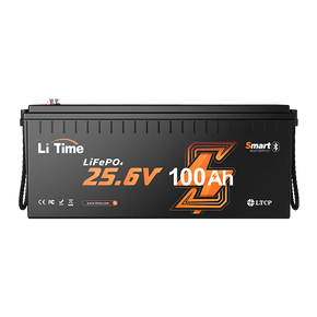 ⚡Più Venduto⚡LiTime 24V 100Ah LiFePO4 Batteria RV Marina con Bluetooth
