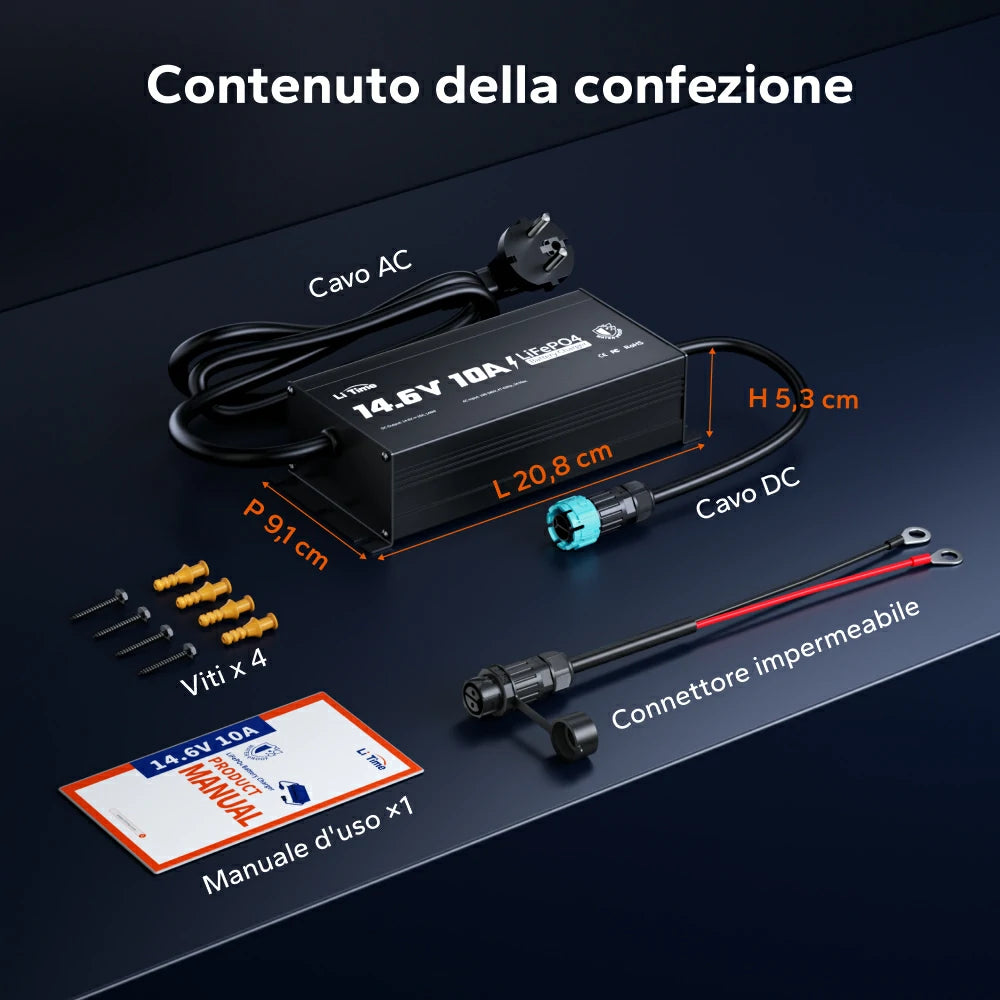 Accessori del caricabatterie LiTime
