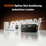 LiTime Inverter 3000W Onda Sinusoidale Pura 12V a 230V CA