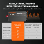 LiTime 2000W Inverter a onda sinusoidale pura Convertitore da 12 V CC a 230 V CC