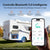 【Novità in arrivo】Batteria LiFePO4 LiTime 12V 200Ah Xtra Mini con Bluetooth per Camper e Camping | Celle premium per 6.000+ cicli al 100% DOD