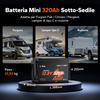 Batteria al litio LiFePO4 12V 320Ah W190 per camper, formato compatto sottosedile con Bluetooth