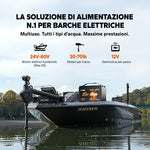 LiTime Batteria Marina Smart LiFePO4 12V 100Ah per Motore Elettrico Fuoribordo/Trolling