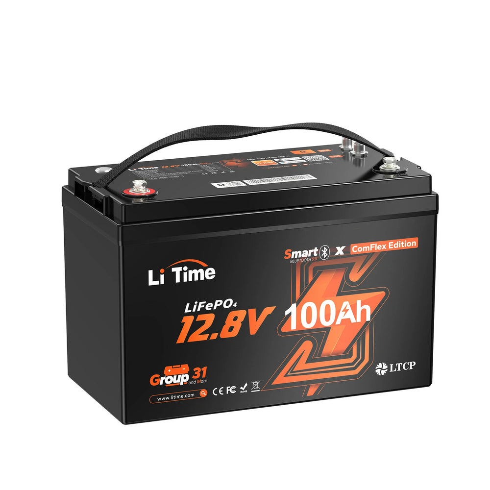 ⚡Prezzo Super Anticipato⚡LiTime Batteria Smart ComFlex 12V 100Ah con Bluetooth e Comunicazione Victron
