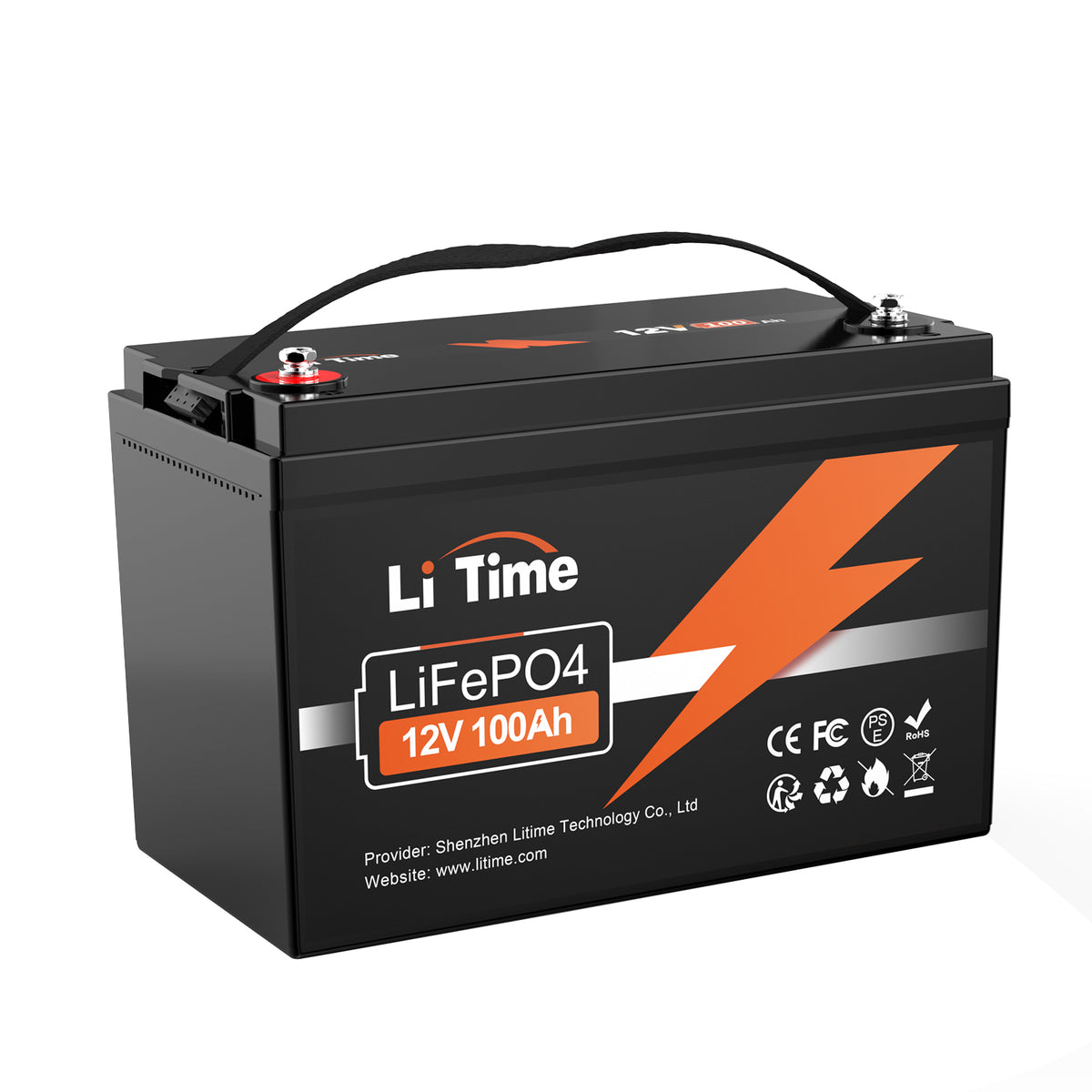 ⚡Più Venduto Duty-Free⚡LiTime 12V 100Ah Batteria al Litio LiFePO4 Ciclo Profondo