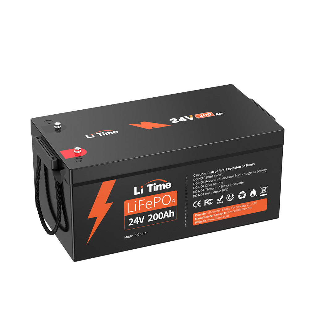 LiTime 24V 200Ah Group 8D Lithium LiFePO4 Batterie - LiTimeFR/IT/ES