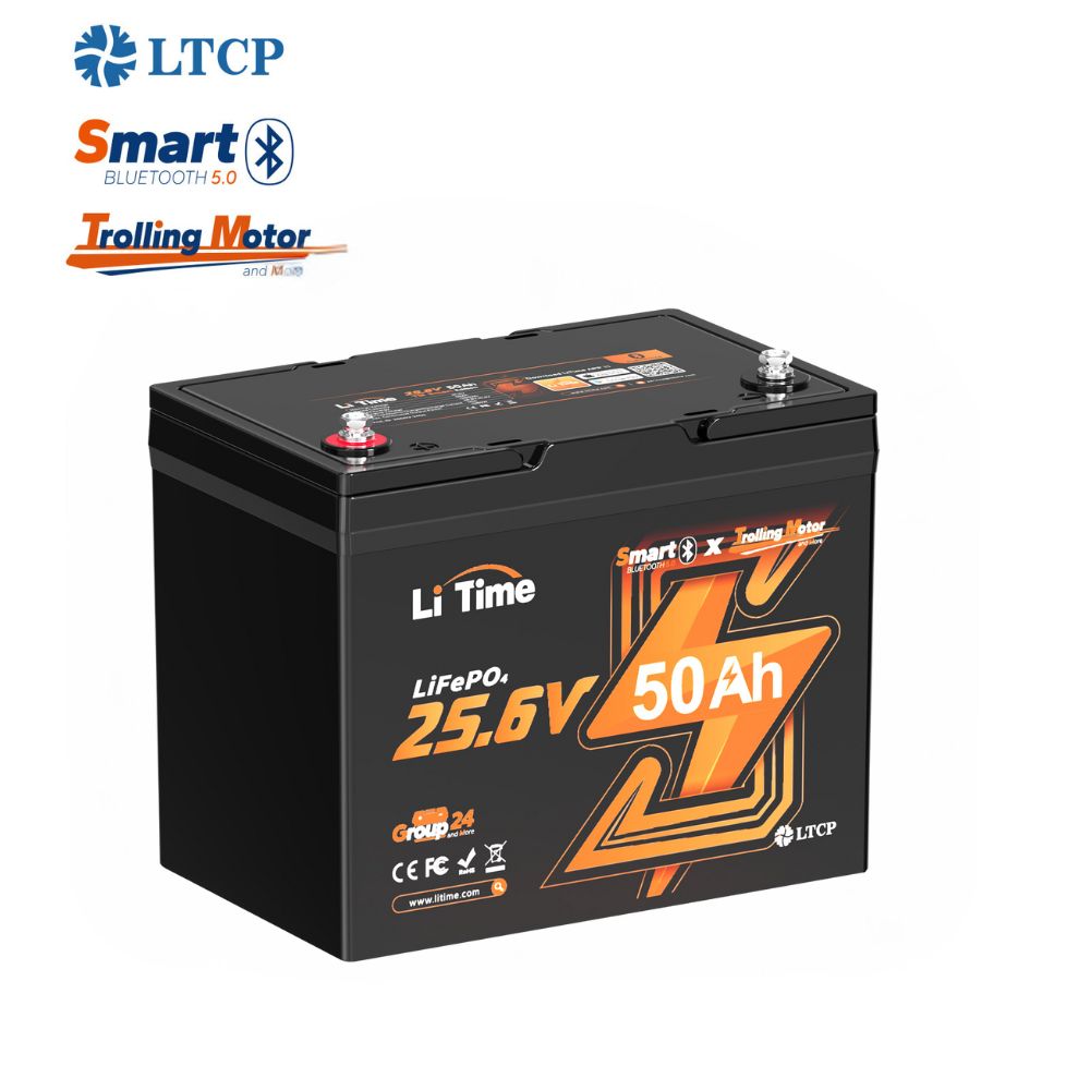 ⚡BF SALE: € 294.99⚡24V 50Ah Bluetooth Batteria al Litio per Imbarcazioni a Motore Elettrico