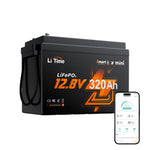 Batteria al litio LiFePO4 12V 320Ah W190 per camper con Bluetooth