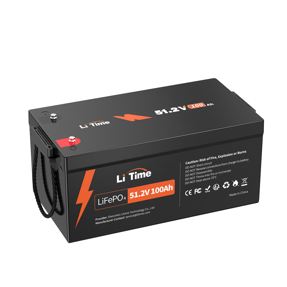 LiTime 51,2V 100Ah Batterie al litio LiFePO4 a ciclo profondo