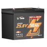 Batteria LiTime 25.6V 50Ah nera compatta