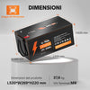 Dimensioni e peso della batteria LiTime 24V 200Ah