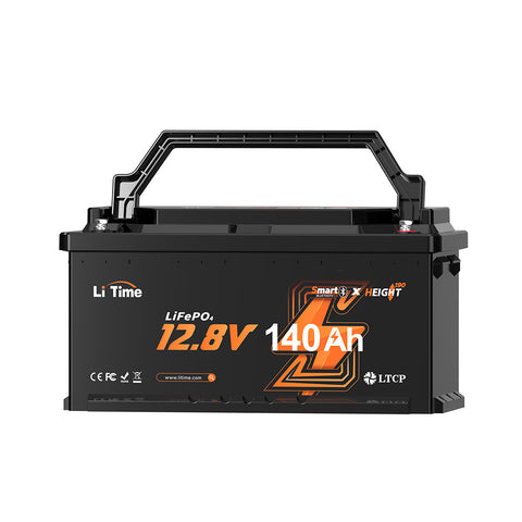 ⚡Max Sconto Nuovi Prodotti⚡12V 140Ah H190 Batteria al litio a ciclo profondo con Bluetooth - Sotto il sedile del camper, DIN H8