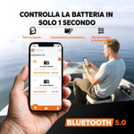 LiTime Batteria Marina Smart LiFePO4 12V 100Ah per Motore Elettrico Fuoribordo/Trolling
