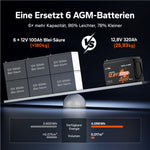 Batteria al litio LiFePO4 12V 320Ah per camper: sostituisce 6 AGM 12V 100Ah, più leggera e compatta, con più energia disponibile