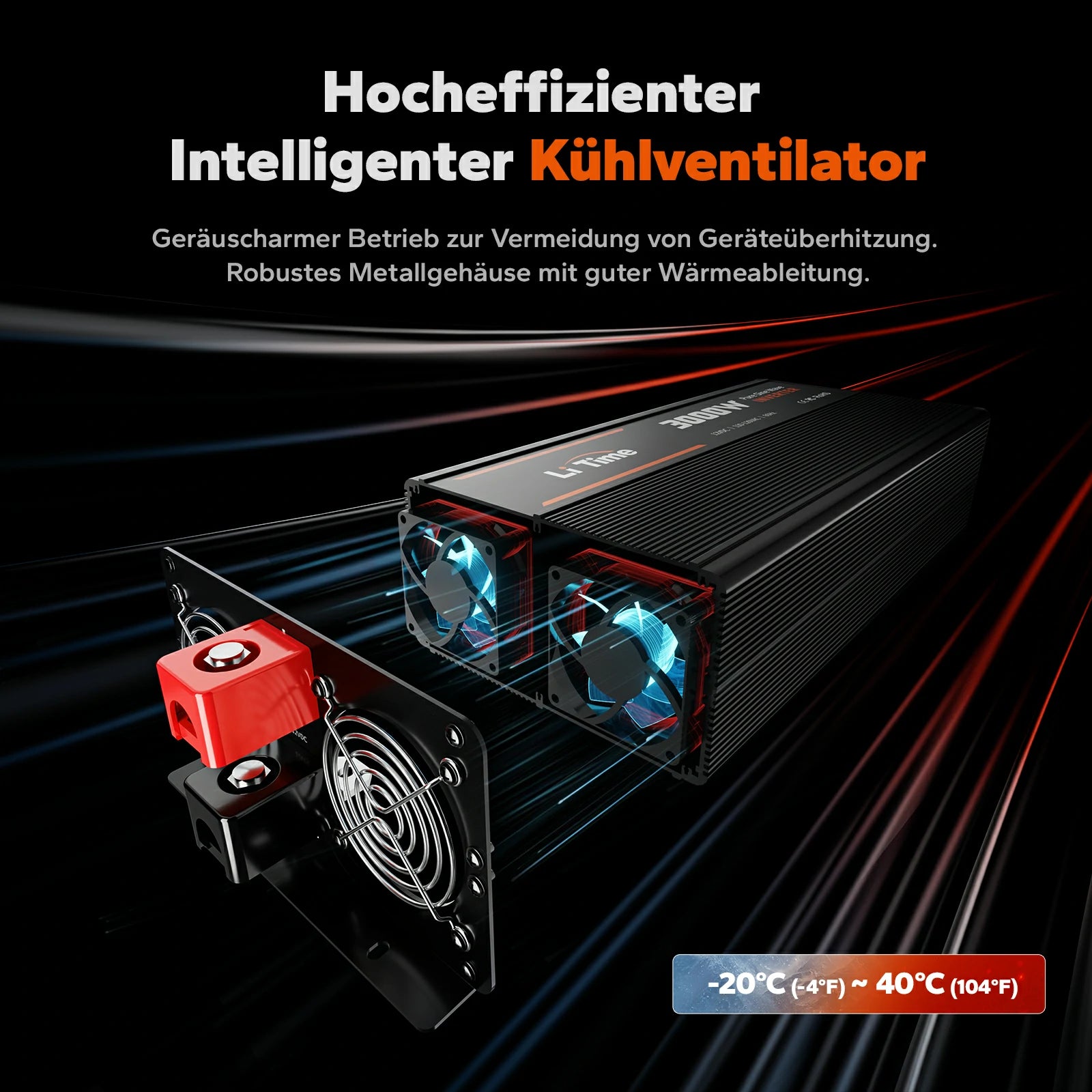 LiTime Inverter 3000W Onda Sinusoidale Pura 12V a 230V CA