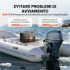 Batteria LiFePO4 LiTime 12V 165Ah Dual-Purpose, 1200 CCA con autoriscaldamento per camper e nautic