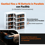 ⚡Prezzo Super Anticipato⚡LiTime Batteria Smart ComFlex 12V 100Ah con Bluetooth e Comunicazione Victron