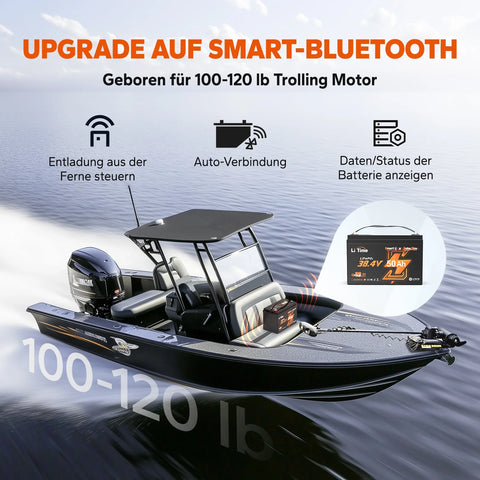 ⚡BK SALE: € 379.99⚡LiTime 36V 50Ah Bluetooth Batterie al litio Gruppo 31 Marine Trolling Motor