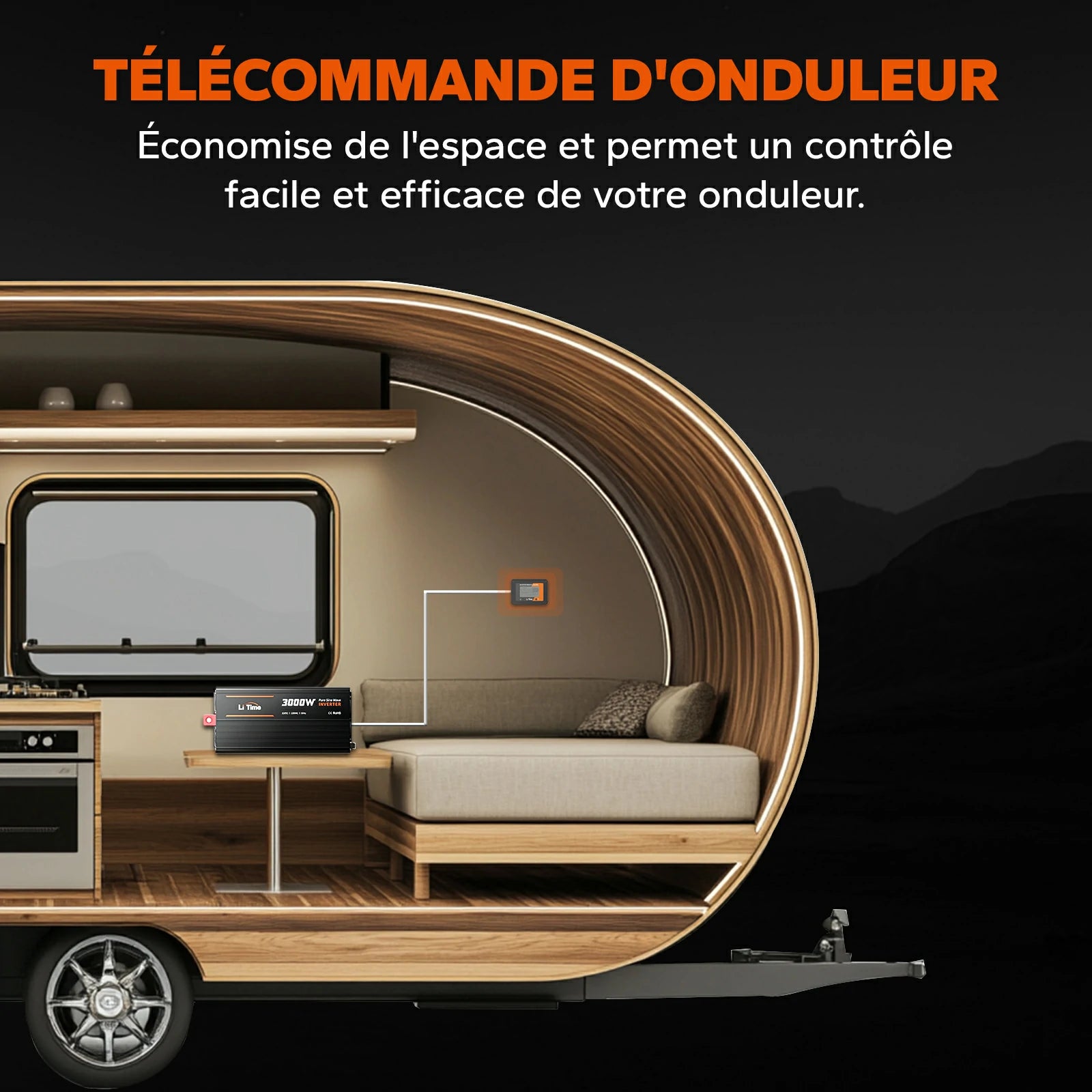 LiTime Inverter 3000W Onda Sinusoidale Pura 12V a 230V CA