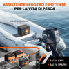 Batteria su barca per pesca