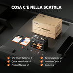 LiTime Batteria Marina Smart LiFePO4 12V 100Ah per Motore Elettrico Fuoribordo/Trolling