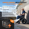LiTime Batteria LiFePO4 12V 65Ah Group 22NF - Ciclo Profondo per Sedie a Rotelle Mediche e Veicoli per Disabili