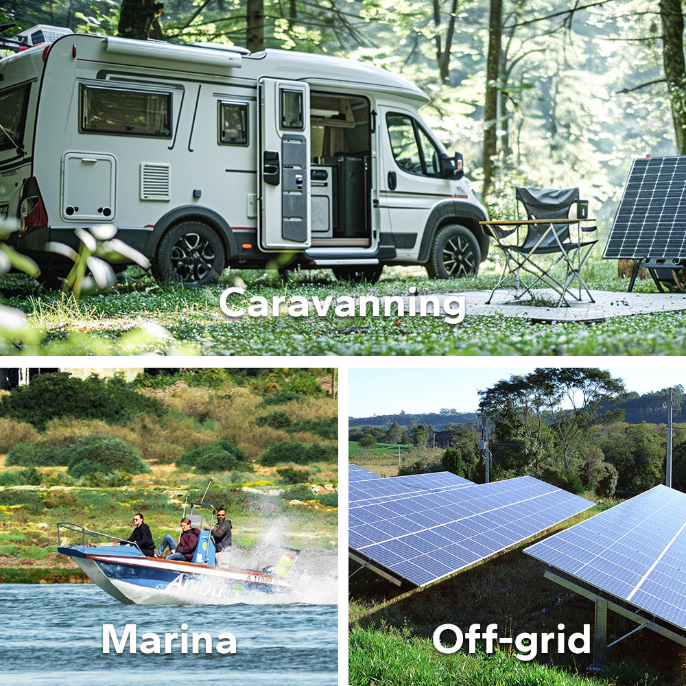 Applicazioni in camper, marina e off-grid