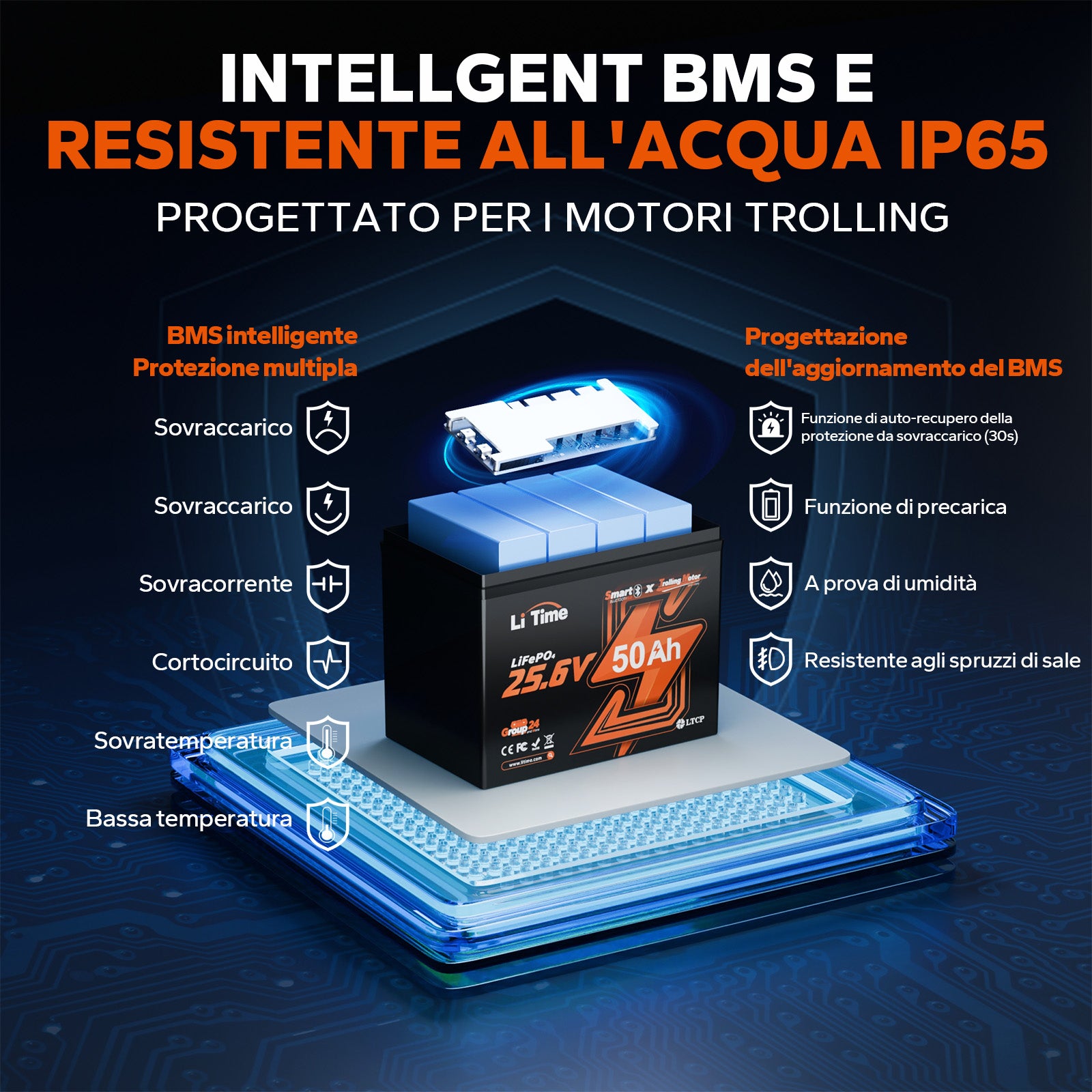 Protezione BMS e IP65