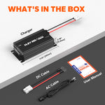 LiTime Caricabatterie Litio 12V 40A per Batterie LiFePO4