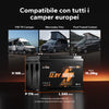 Batteria LiFePO4 12V 100Ah Group 47 H168 con Bluetooth – ultrasottile per vano sotto-sedile del camper