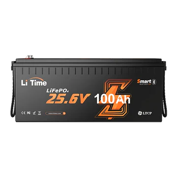 ⚡Più Venduto⚡LiTime 24V 100Ah LiFePO4 Batteria RV Marina con Bluetooth