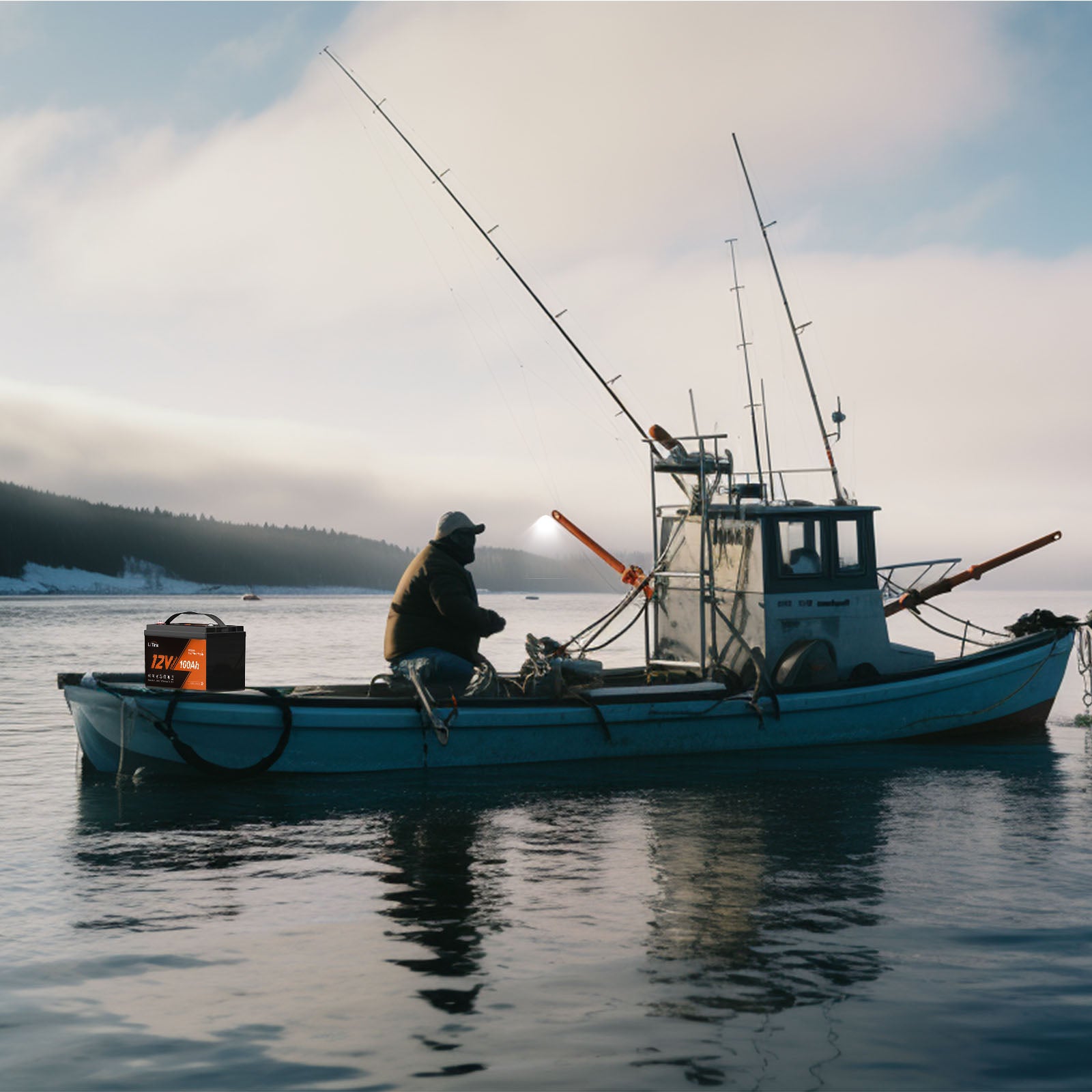 Batteria LiFePO4 12V 100Ah a Ciclo Profondo con Protezione a Bassa Temperatura e Autoriscaldamento