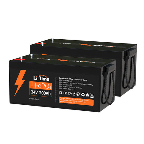 LiTime 24V 200Ah Group 8D Lithium LiFePO4 Batterie - LiTimeFR/IT/ES