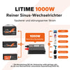 LiTime 1000W Inverter Reiner Sinsuswellen, convertitore da 12V CC a 230V CA