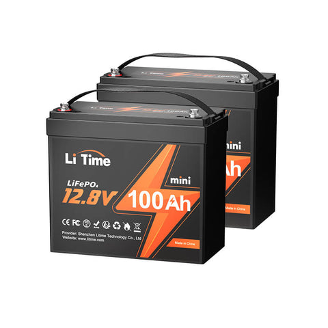 ⚡BK SALE: €269.99⚡LiTime 12V 100Ah MINI LiFePO4 Batteria al litio di soli 8,6 kg