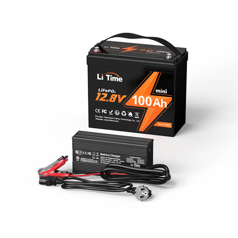 ⚡BK SALE: €269.99⚡LiTime 12V 100Ah MINI LiFePO4 Batteria al litio di soli 8,6 kg