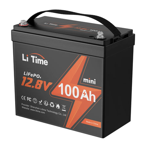 ⚡BK SALE: €269.99⚡LiTime 12V 100Ah MINI LiFePO4 Batteria al litio di soli 8,6 kg