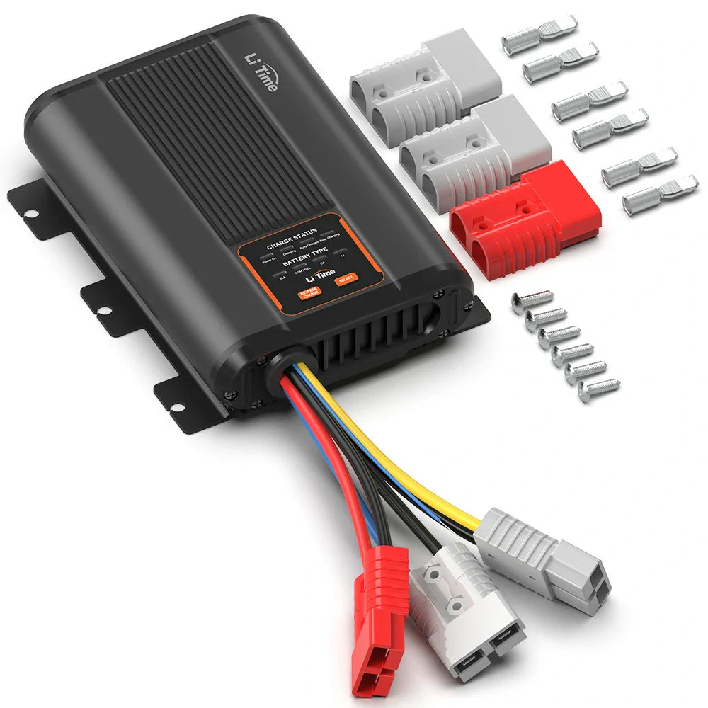LiTime Caricabatterie DC-DC 12V 40A con MPPT per batterie LiFePO4, Piombo-Acido, SLA, Gel, AGM e Calcio. - LiTimeFR/IT/ES