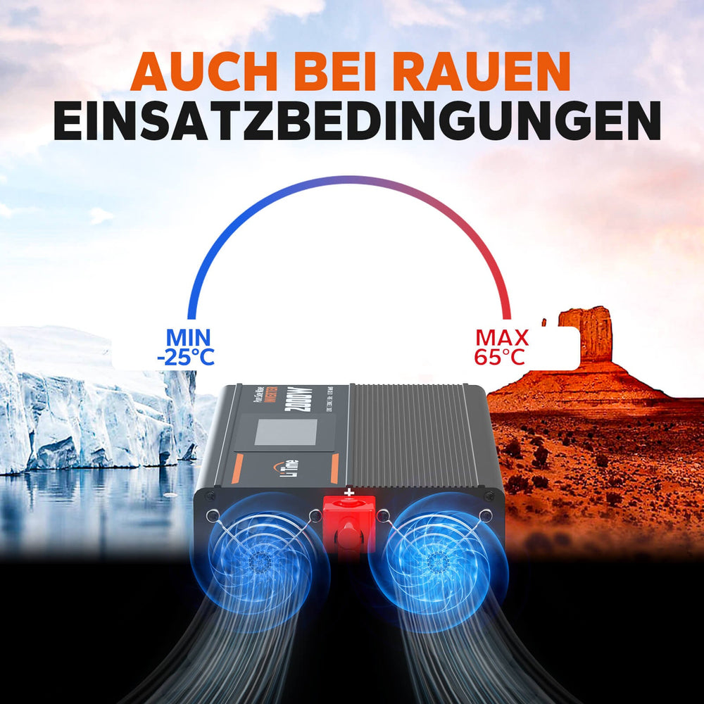 Funzionamento affidabile dell'inverter LiTime in condizioni difficili