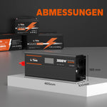 LiTime Inverter 3000W Onda Sinusoidale Pura 12V a 230V CA - LiTimeFR/IT/ES