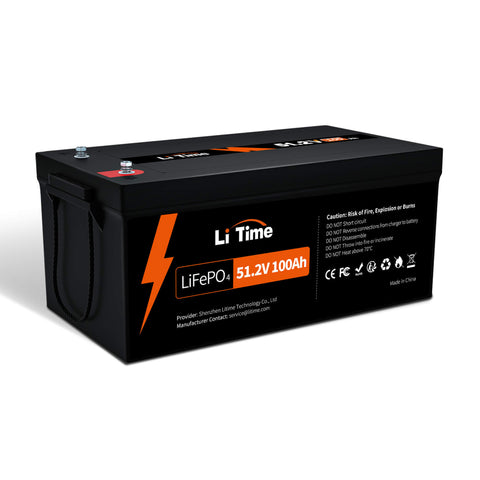 LiTime 51,2V 100Ah Batterie al litio LiFePO4 a ciclo profondo