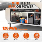 Mini batteria con massima potenza e 1280Wh