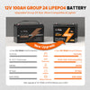 LiTime 12V 100Ah Group 24 Batteria al litio LiFePO4 a ciclo profondo - LiTimeFR/IT/ES