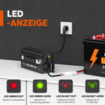 Indicatore LED per monitorare lo stato di carica del caricabatterie LiTime