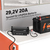 LiTime 29.2V 20A Caricabatterie al litio per batterie al litio LiFePO4 da 24V - LiTimeFR/IT/ES