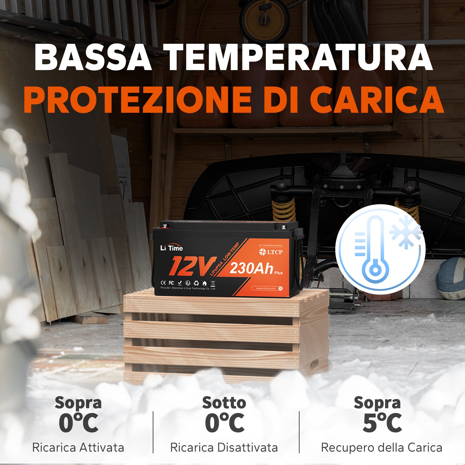 Protezione di carica a bassa temperatura della batteria
