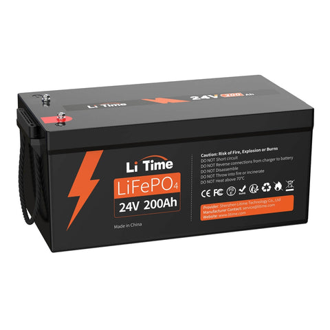 LiTime 24V 200Ah Group 8D Lithium LiFePO4 Batterie - LiTimeFR/IT/ES