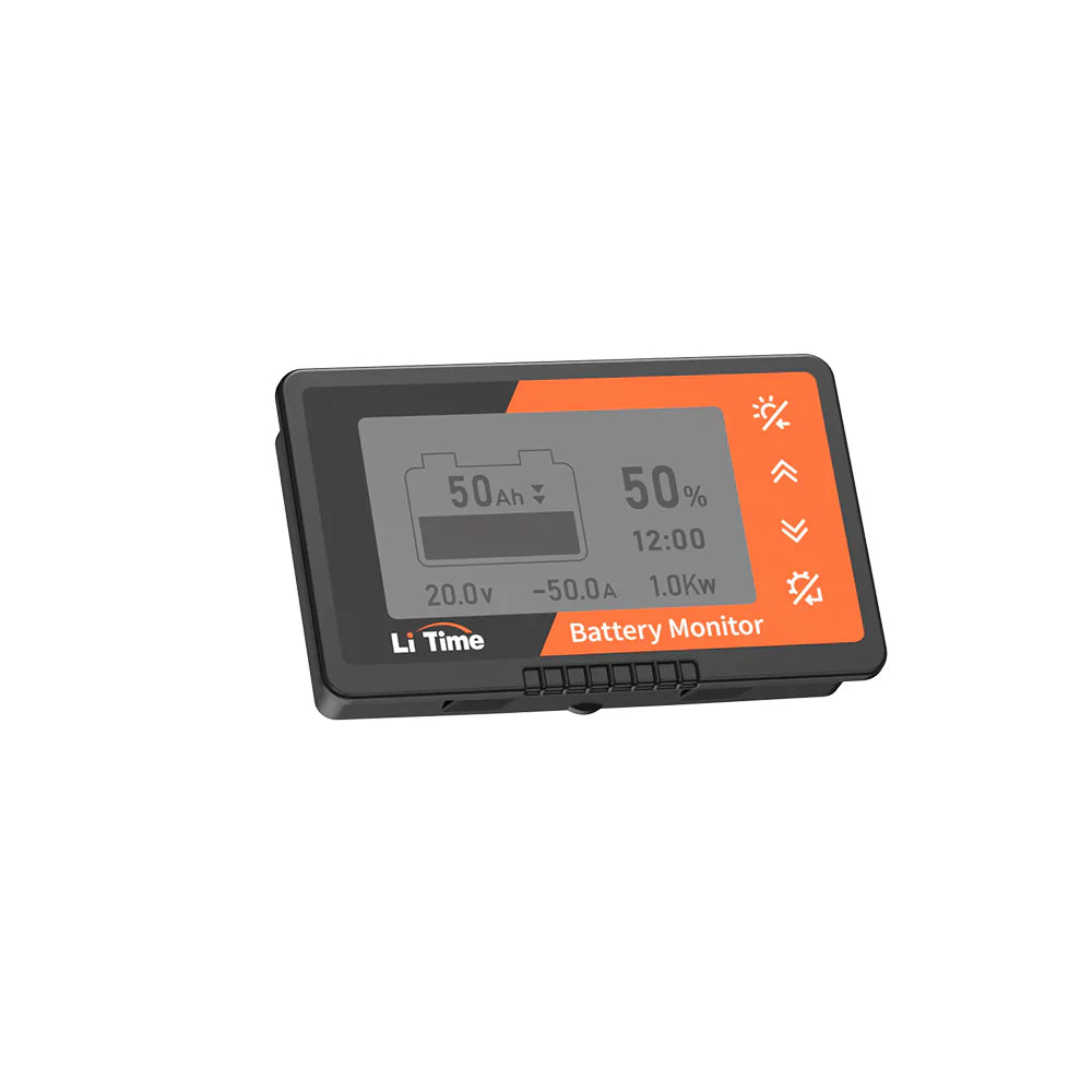 LiTime 500A Monitor batteria con display LCD e shunt