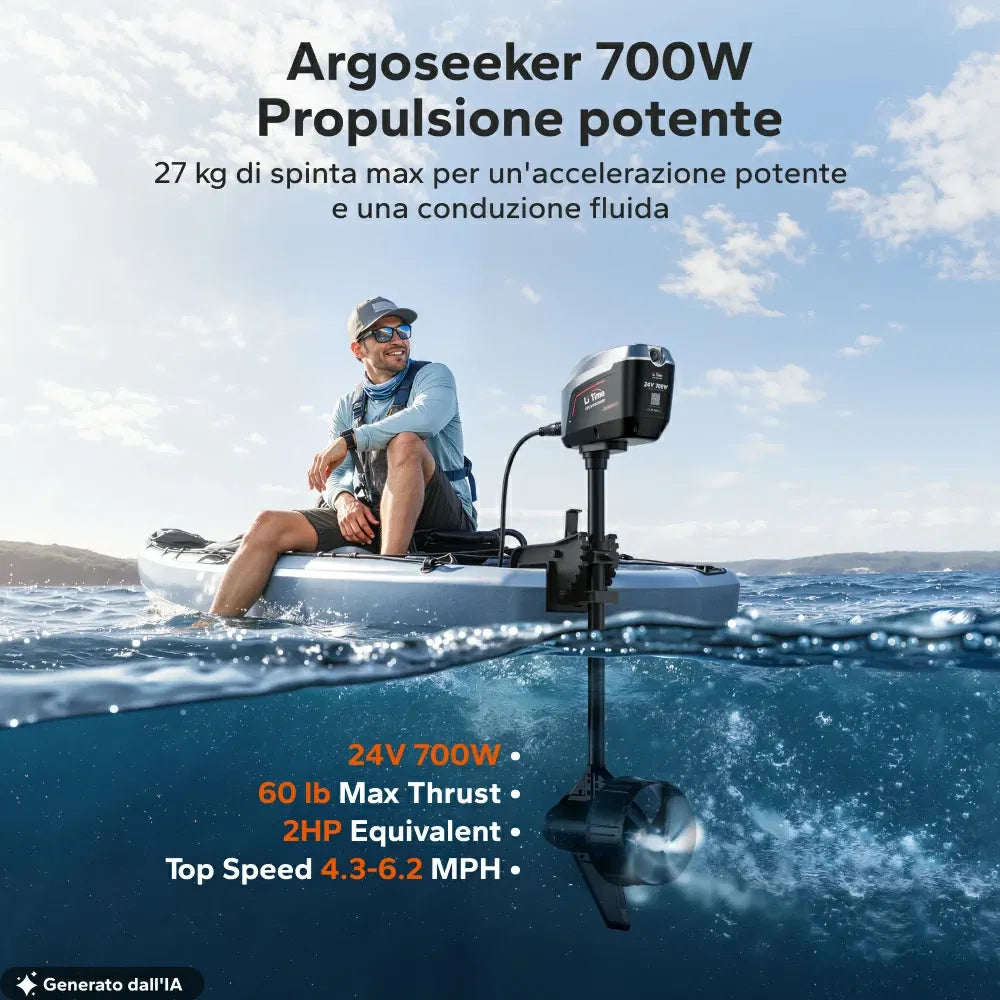 Argoseeker A1 Motore Fuoribordo Elettrico 24 V 700 W
